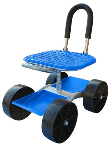 Carrito de jardín rodante, estación de trabajo móvil para plantación, patio fácil de maniobrar, mejora la eficiencia de jardinería, transporta suministros sin problemas, transportador versátil para