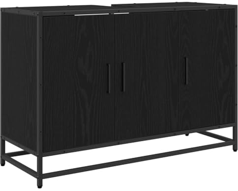 vidaXL Armadio da Bagno con lavabo, Design Moderno, Stile Industriale, mobili per la casa, organizzazione Rettangolare