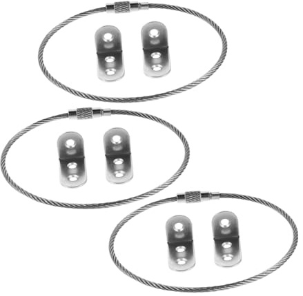 JOINPAYA 3 Juegos De Dispositivos Anticaída Para Muebles Infantiles Estanterías Estanterías Kit De Anclaje De Pared Kit De Seguridad Para Muebles Cómoda Anclaje De Seguridad De