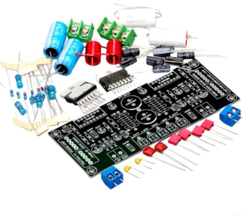 TDA7294 DIY ljudförstärkarkort 200 W Dual Channel HIFI PCB byggsats för HiFi-ljudsystem med lågt brus och brett spänningsområde DC +-24 V till +-40 V FR4-material (full tillbehör)