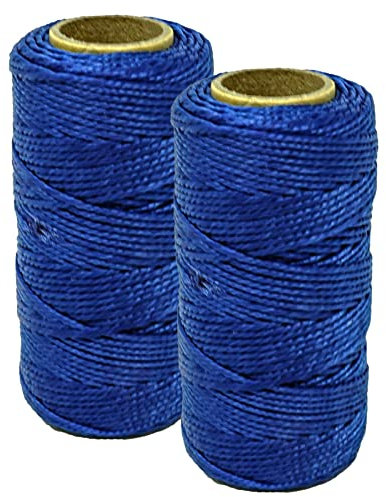 Dapetz ® 2 Pc Blue 70M Builders Building Nylon Brick Line Measuring Masonry Rope String Line | Abrasion and Alkali Resistant | Suitable for Building and Groundwork, Gardening etc.