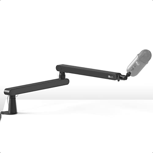 IXTECH Mikrofonarm Verstellbarer 360°drehbarer Mikrofonständer Low Profile Mic Arm mit universeller Halterung voll verstellbar für Profis Microfon Boom Arm Kompatibel HyperX BlueYeti Shure Rode LIZARD