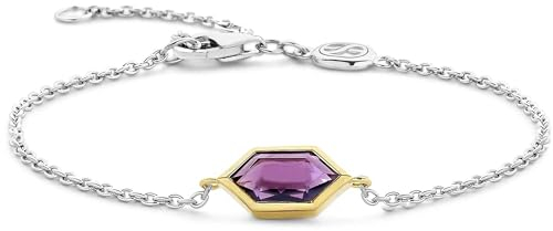 Ti Sento Milano Armband mit lila Zirkonia bicolor 23029PU 20