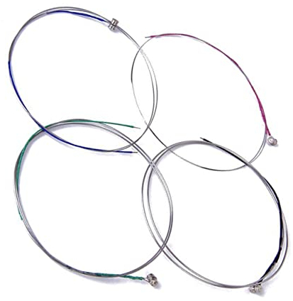 Toyvian Satz Elektrischer Geigenstich 4/4 Geigensaite geigensaiten violin strings Bass-Zubehör Bassbrücke ersetzen Violine E-Bass Musikinstrument Student Gitarrensaite