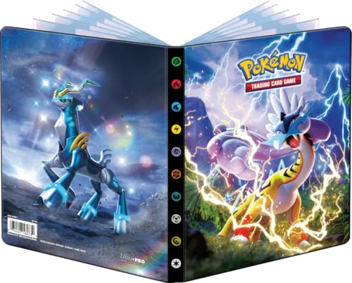 Ultra Pro - Asmodee – Pokémon Scharlach und Violett – Zeitliche Kräfte (EV05): Notizbuch mit Kartenfach – Kapazität: 80 Karten – Gesellschaftsspiele – Zubehör für Sammelkarten