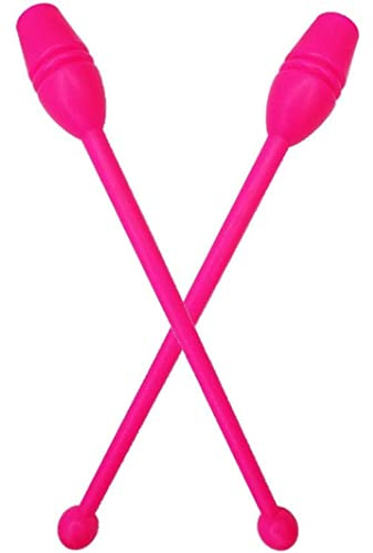 Muzrunq Rythmique Gymnastique Clubs Clubs Gymnastique rythmic bâtons Gym Gym mazas équipement de Formation Outil pour la Danse Gymnastique débutant 13,78 Longueur 2 pcs
