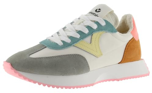 victoria Sneaker Cosmos Nylon & Stycken Flerfärgad Skrapa Läder & Tandsula 1134113 för Kvinnor, korall, 40 EU