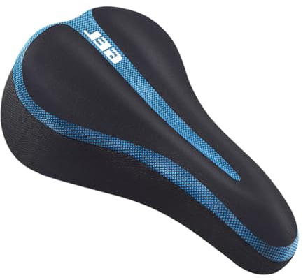 CUBIERTA DE ASIENTO DE CAPA - Sillín acolchado de gel de silicona resistente al agua, diseño antideslizante | Pieza de repuesto de cojín suave y cómoda para bicicletas para hombres, bicicleta de