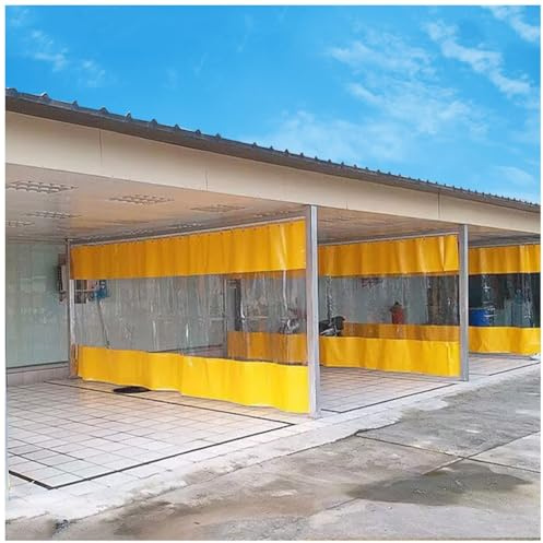 Rideaux de Cabine de Lavage, Rideaux de Patio en Vinyle, Panneau extérieur Transparent, séparateur Industriel, paroi Rideau d'entrepôt, cloison de Cabine de Lavage, séparateur d'espace (2,7