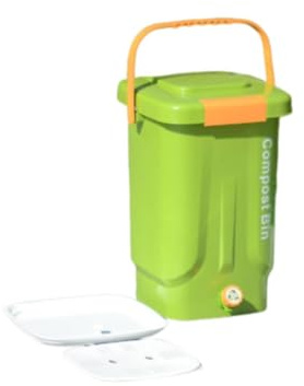 Stgfyxgs Compostador de Interior, Cubo de Basura Sellado, Organizador de Almacenamiento, Cubo de Compostaje, Contenedor de Compostaje para Basura, Basura, 30cmx30cmx45cm