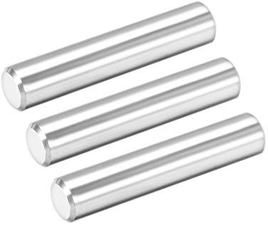 sourcing map 10 x 50mm(Approx 25/64) Dowel Pin 304 Stainless Steel Wood Bunk Bed Dowel Pins Shelf Pegs Support Shelves 3Pcs
