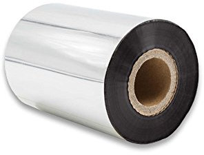 vhbw 1x Thermotransfer-Band kompatibel mit TSC TTP-2410M, TTP-245 Plus Drucker Etikettendrucker - Thermoband, Wischfest, 90 mm x 300 m, Wachs-Plus, Schwarz