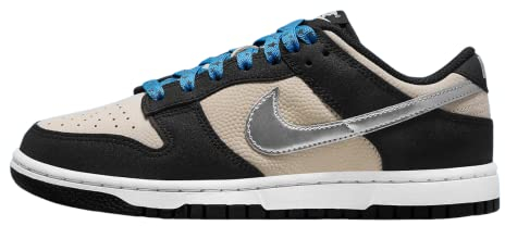 Nike W Dunk Low Basketballschuhe für Damen, Light Bone Metallic Silver, 38 EU, Light Bone Metallic Silver, 38 EU