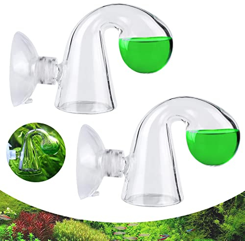 2 Pezzi Tester CO2 per Acquario Vetro di Controllo Goccia di CO2 Acquario per Monitor di Vetro a Gocce di CO2 Controllore di Caduta Vetro CO2 per Acquari D'Acqua Dolce, Proprietari di Piantagioni