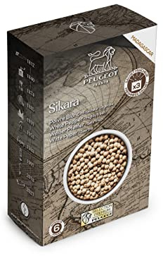PEUGEOT - Sélection Epices Premium - Sikara Poivre Blanc - Fraîcheur Végétale - Intensité 6 - Origine Madagascar - Innovation Sachets Fraîcheur Triple Protection - 3x20g