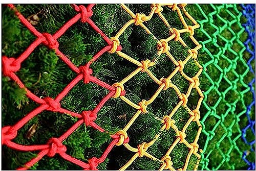 EPANO HXRW Buntes Kletternetz for Kinder, Outdoor-/Indoor-Kletterseil, Leiternetz, dekoratives Netz Kinderspielplatz&Spielplatzsets für Hinterhöfe (Size : 2 * 4m(6.6 * 12.12ft))
