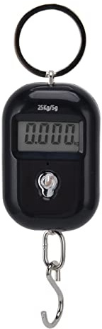 Bilancia Sospesa Digitale Portatile, Bilancia per Bagagli da 25 Kg con Impugnatura Portachiavi, Spegnimento Automatico e Visione Notturna, Bilancia Postale, Regali per La Pesca da Uomo, Idee Regalo