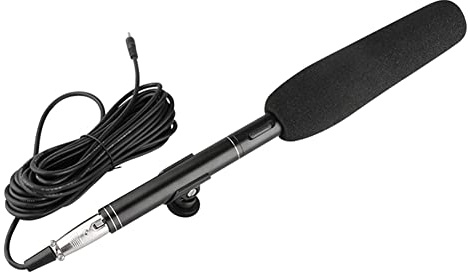 Ashikoi Professionell intervju mikrofon kamera mikrofon riktad kondensor MIC för DSLR DV videokameror videokamera, 36 cm