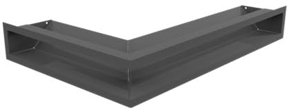 Griglia per caminetti ad angolo aria destra grafite 60x40x9 - KRATKI