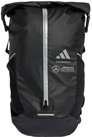 adidas Unisex MERCEDES - AMG PETRONAS FORMULA ONE TEAM ADAPTIVE PACKING SYSTEM BACKPACK, black/REFLECTIVE SILVER/semi mint rush, One Size