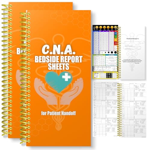 Nurse Bae CNA Report Sheets, Patient Report Books Set of 2, CNA Essentials, CNA Appreciation, Gift for CNA, CNA Student Gift, and SBAR Report Book
