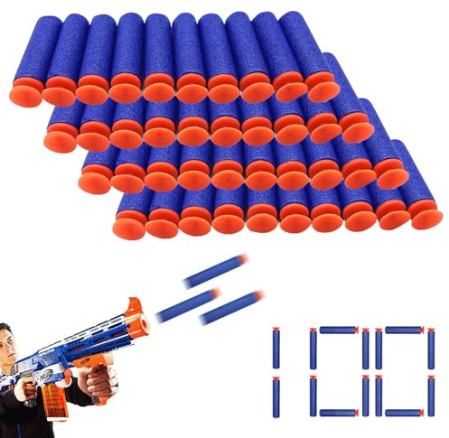 Balles en Mousse,Fléchettes en Mousse Recharge Balle,Flèches Munition Accessoires de Bullet Recharge,Fléchettes en Mousse,Recharge Doux Fléchettes Balle,Jeux et Jouet de Plein Air Enfants (400)