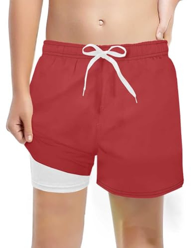 Boxer Maillot de Bain Enfant Board Shorts Maillots Pratique Anti-Frottement avec Doublure sur Le Devant Skinny intérieurs Slip pour Garçons