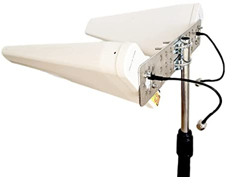 Patenterad MIMO LPDA mobil antenn med hög förstärkning, 600–6000 MHz, bredband, bred strålbredd, ultralåg förlust LMR600 motsvarande kabel, redo för 5G, 4G, LTE, 3G, WiFi 6E