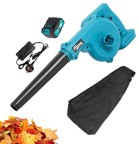 Soplador de batería, Hojas de soplador con aspira eléctrica 2-en-1, velocidades eléctricas de 6 velocidades con la batería aspirante.