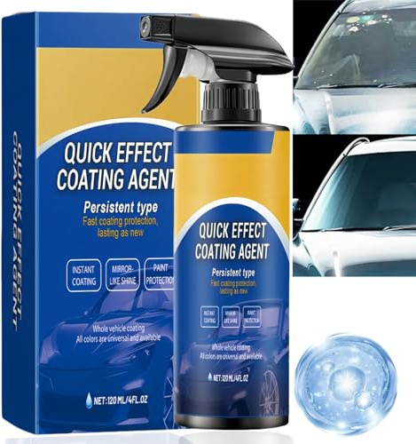 120ml Advanced Car Polish & Quick Effect Coating Agent Spray,Car Wax & Paint Protection,Waterless Car Wash,High Gloss Polish Spray,Glass Scratch Remover,Long-Lasting,Effective,Multi-Functional