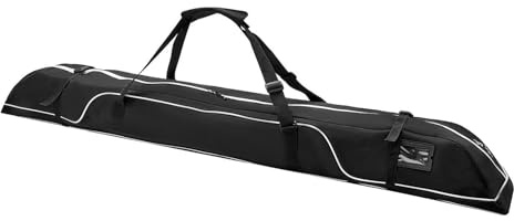 KIXZSAZ Funda Impermeable para Tabla de Snowboard/Longboard, Bolsa de Viaje Acolchada para Snowboard, Impermeable y Ahorra Espacio. Almacenamiento Protector para Tabla/Longboard, Negro, 192 cm