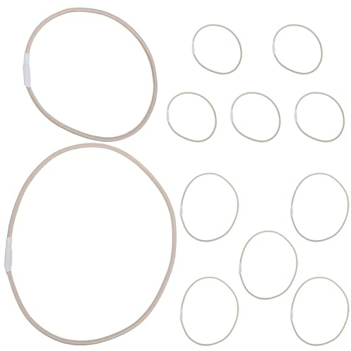 LRXIYODE 12 Anelli in Gomma Antiurto per Supporto Microfono Elastici di Ricambio in Gomma Durevole Accessori per Microfono per Studi di Registrazione Podcast e Streaming Live