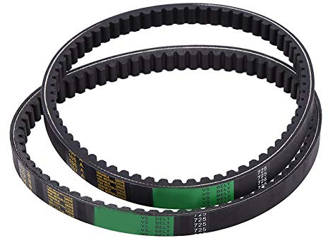 2pcs Drive Belt Clutch Belt 725, Rubber Go Kart Belt Drive Clutch For Hammerhead 80T and TrailMaster Mid XRX Go-Karts 9.100.018-725