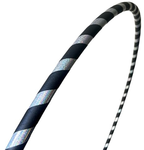36 inch Dance Hula Hoop | Lighter Weight at 11 oz | Made in The USA Black