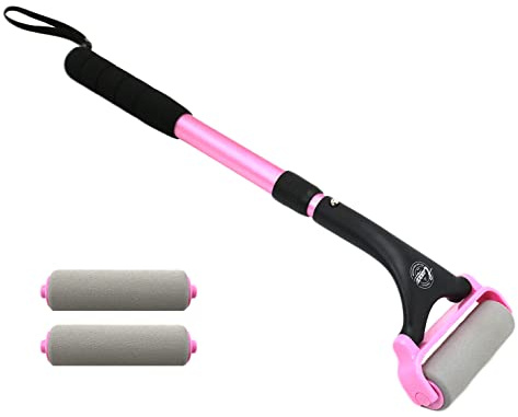 EASACE Applicatore di lozione per schiena e corpo, facile auto applicazione di doccia bagno doccia spazzola per bagno, crema per la pelle, abbronzatura(rosa)