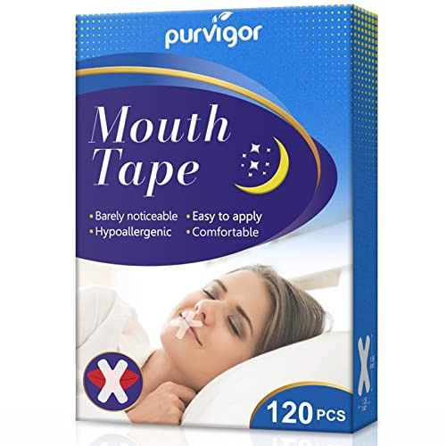 Cerotti Nasali, Mouth Tape for Sleeping, 120 Pezzi Cerotti Bocca per Dormire, Riduzione della Respirazione Orale, Soluzione per Smettere di Russare, Miglioramento del Sonno Notturn