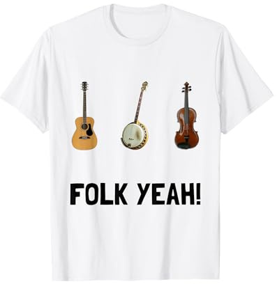 Folk Yeah Folk Music Fan - Camiseta divertida Camiseta