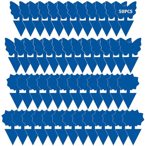 Joogee Pièges à Insectes, 50 Pcs Pièges à Colle Plante Anti Moucherons Intérieur Pièges Engluées Autocollants Double Face Pièges à Colle Insect Catcher pour Whitefly Moustiques Insectes Volants, Bleu