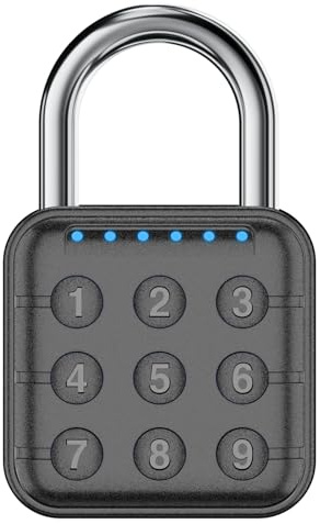 Cerradura de combinación, cerradura de combinación para taquilla, cerradura de casillero y cerradura de gimnasio - Alta seguridad, fácil de usar para gimnasio, escuela, viajes (Negro)