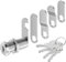 VOCIBO® Candado para buzón, 4 llaves, viene con 5 placas de cerradura diferentes, cerradura de buzón de 35 mm, cerradura de taquilla, diámetro 18 mm, cerradura de palanca para buzones y puertas de
