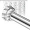 Spring Tension Shower Curtain Pole,100-180cm Never Rust Non-Slip Adjustable Tension Curtain Pole, No Drilling Spring Tension Shower Rods for Bathroom, Shower Stall,Windows,Brushed Nickel