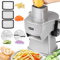 NEWTRY 4 in 1 Electric Vegetable Dicer&Slicer, Commercial Veggie Processor for Dicing, Shredding, Slicing&Slitting, Easy to Clean, Blade Replaceable [GJ817 Updated]