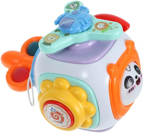 FUNNETOYU Montessori Sensory Busy Ball for Educational Fine Motor Skills Cube Portable Hand-eye Coordination Development Travel-friendly Practice