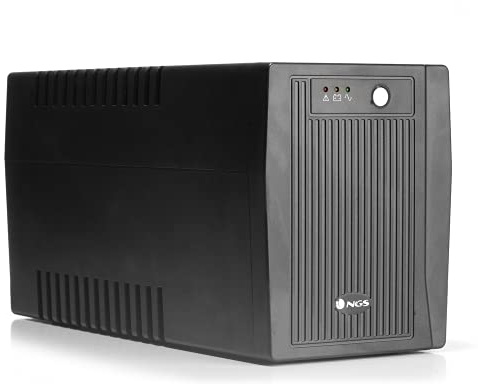 NGS FORTRESS2000V2 - Sistema de Alimentación Ininterrumpida SAI, Off Line UPS 1500 VA, Tensión Constante de Salida 900W para 4 Enchufes Schuko