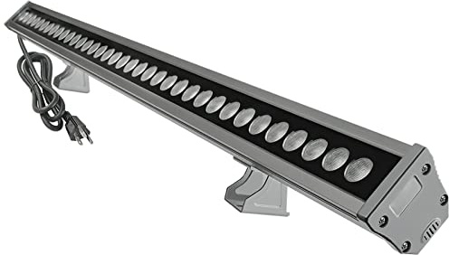 YRXC 36W LED Wall Washer Light Bar, 4000lm 5000K Daylight Linear Strip, 120V Plug in Outdoor Signage Lighting, IP65 Waterproof Anti-Fog Valve, 45° Beam for Indoor Art, Stage, Patio, Landscape