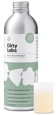 Dirty Labs | Signature Scent | Bio-Liquid Laundry Detergent | 32 Loads (8.6 fl oz) | Hyper-Concentrated | High Efficiency & Standard Machine Washing | Nontoxic, Biodegradable | Stain & Odor Removal