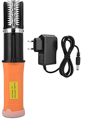 Removedor de Escamas de Pescado Eléctrico, Potente Limpiador de Escamas de Pescado, Kit de Desollador Integrado en Batería Recargable de 12 V(2#)