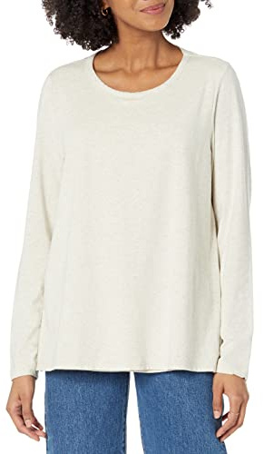 Amazon Essentials T-Shirt per Allattamento Donna, Avena Puntinato, S