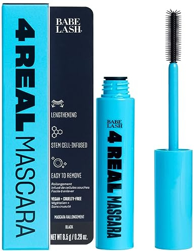 Babe Original 4 Real Mascara Black for Volume, Length, and Lift in Eyelashes, Defined & Flutterly Look, Vegan & Cruelty-Free