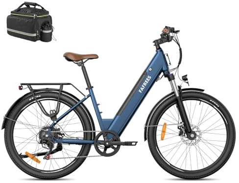 Fafrees F26 Pro Electric Bike for Adults, 26 Inch Low Step Electric Bicycle Pedal Assist EAPC, 36V 16AH Removable Battery, City Ebike for Daily Commuting and Leisure Riding